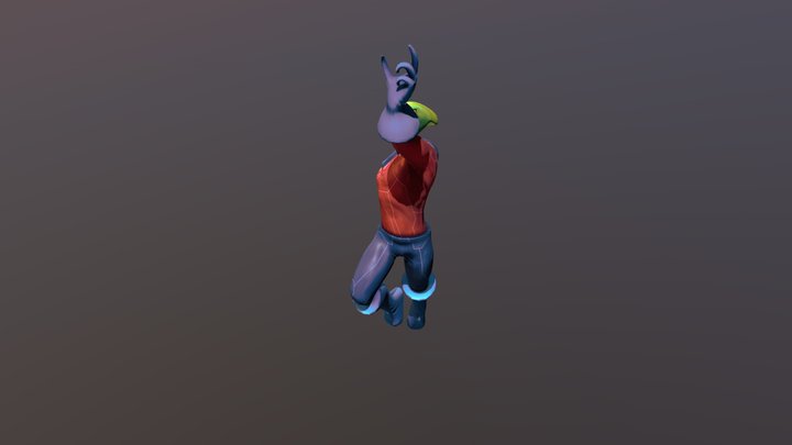 Alien Hero 3D Model