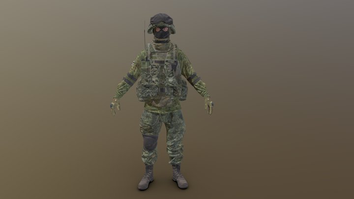Russian infantry PK gunner – Modèle 3D gratuit STL