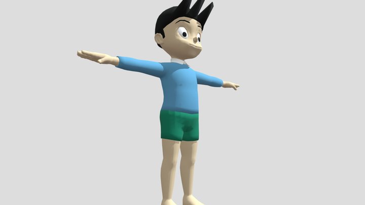 SUNIO FROM DOREAMON CARTOON CHARACTER 3D Model