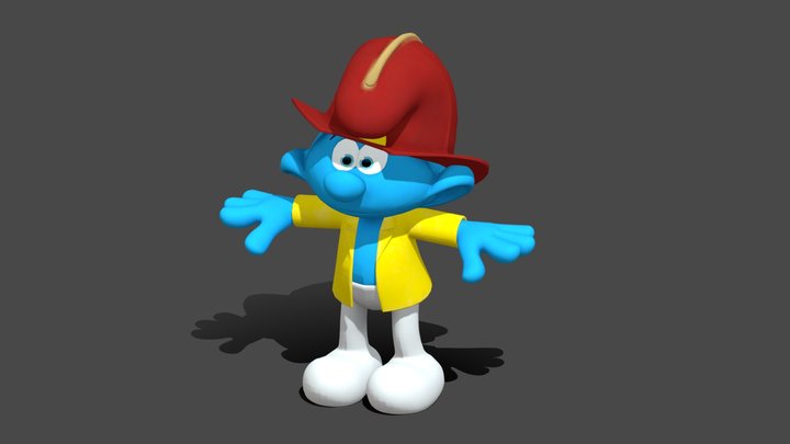 Smurf Clumsy 3D Model