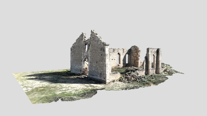 St. Dominic's Catholic Church, D'Hanis, TX 3D Model