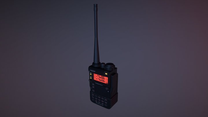 Walkie Talkie Yaesu VX-8DR 3D Model