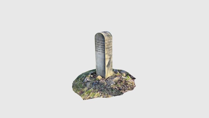 Markscheidestein Altenberg Pinge Erzgebirge 3D Model