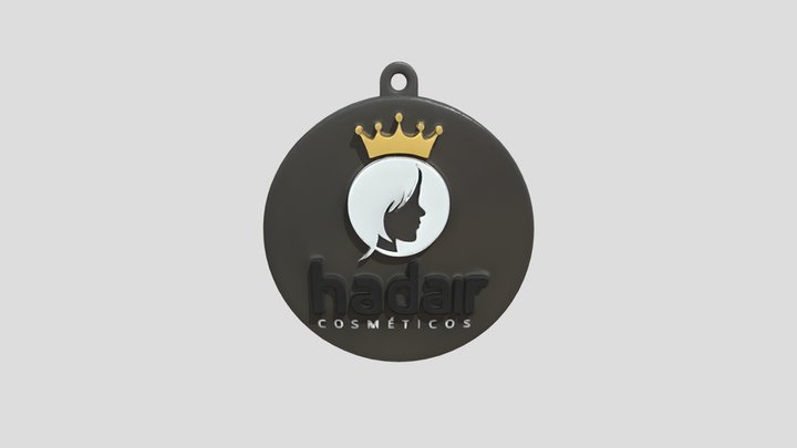 circular cosmetic brand pendant 3D Model