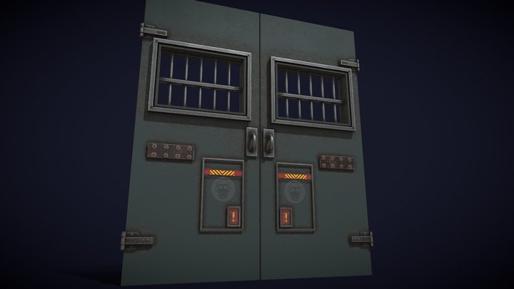 Door_ Metal_8_MB – Modello 3D gratuito STL