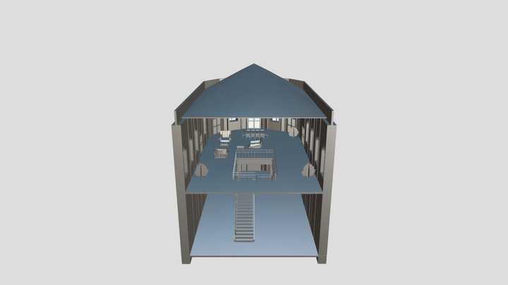 Projeto da Escada - Bloco 5 HESFA 3D Model