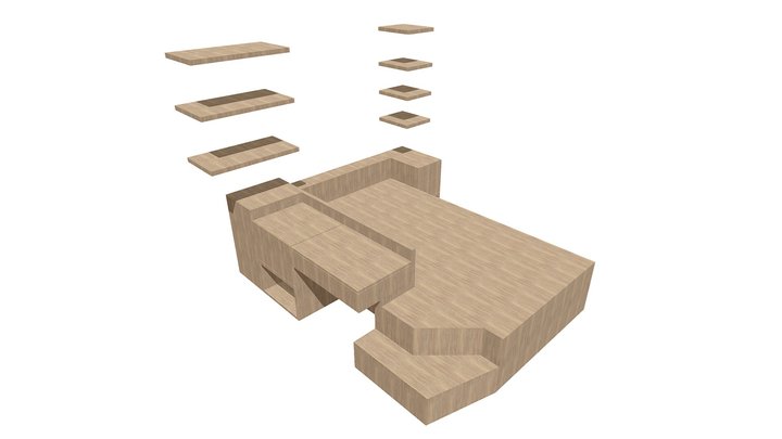 Kid's bed 3D Model