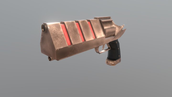 Copper Handcannon 3D Model