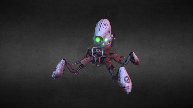 Military Medic Bot 3D Model