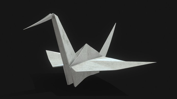 Origami Swan 3D Model