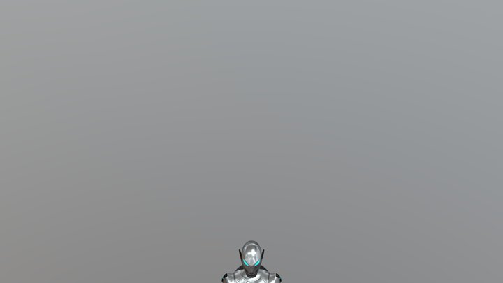 Robot Android Character 3D Model