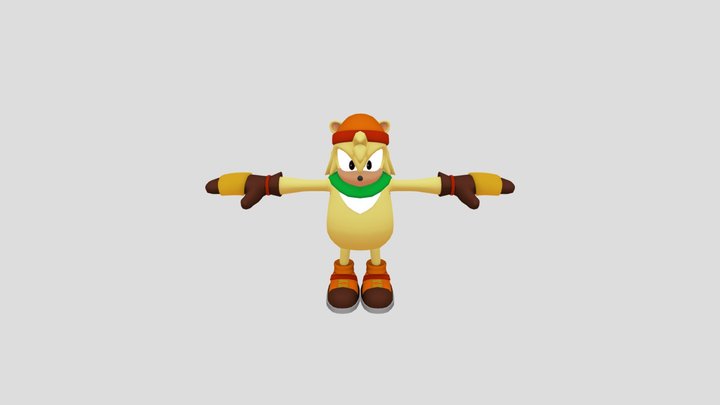 BarkThePolarBear (Classic Eyes) (Sonic Blitz) 3D Model
