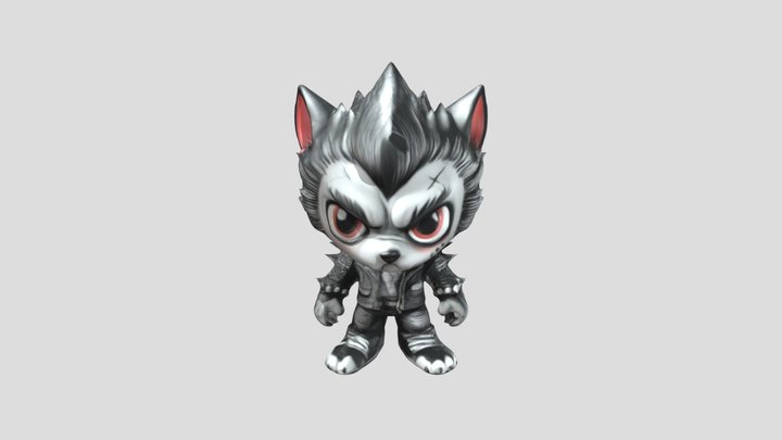 Rockstar Werewolf Toy 3D Model