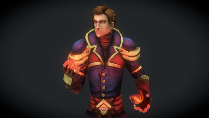 Mage Character 3D Model