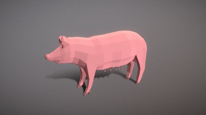 Lowpoly Pig