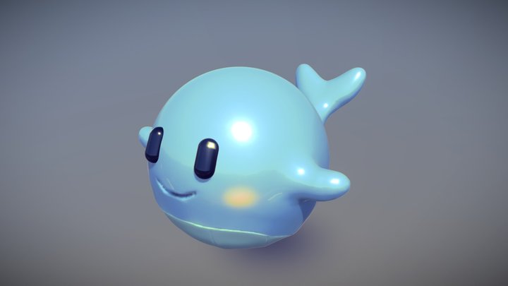 cute whale 3D Model