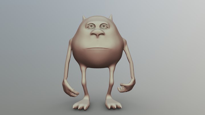 Mike Sully Faceswap meme 3D Model