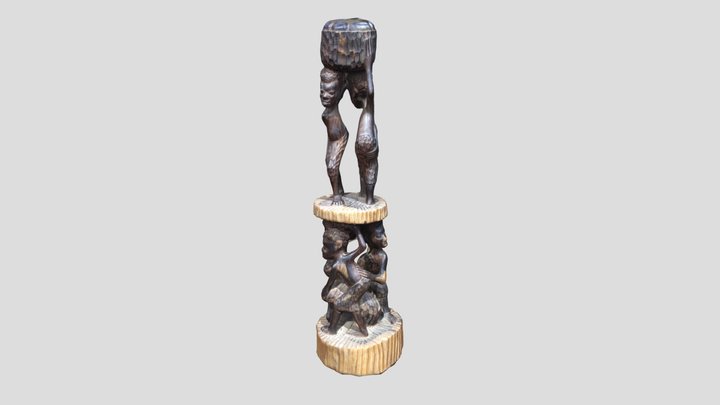 Makonde Blackwood Sculpture 3D Model