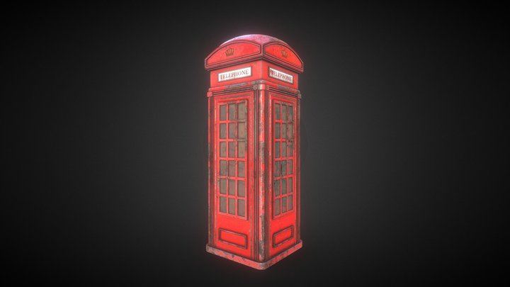Phone Booth 3D Model