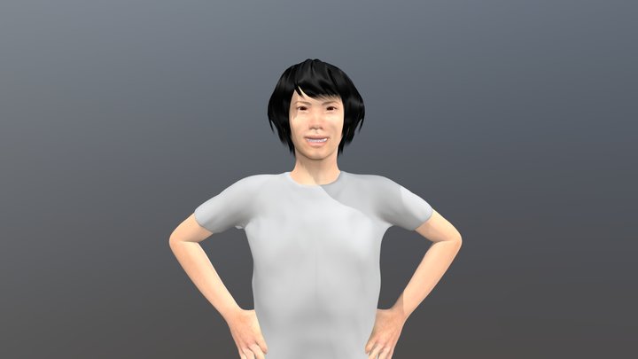 勝洋 (Katsuhiro) 1 3D Model