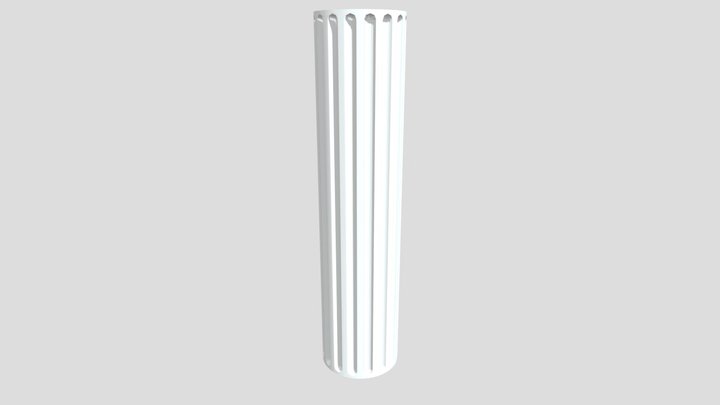 6_1_ White_ Column 3D Model