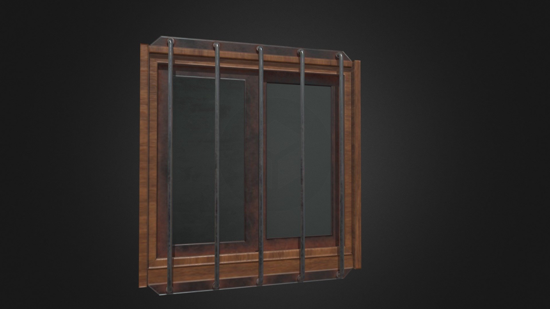 Wooden sliding window - Buy Royalty Free 3D model by Rzyas [da16545 ...