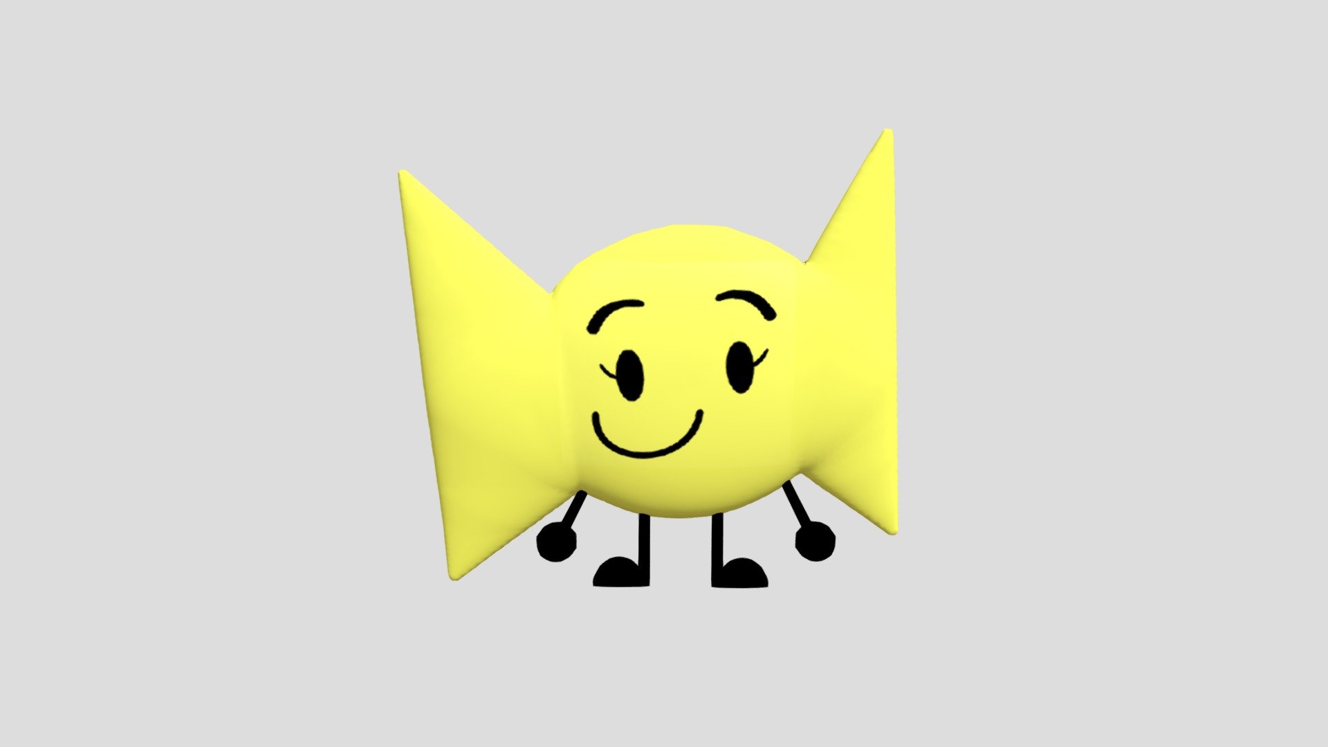 Inanimate Insanity Yellow Bow - Download Free 3D model by aniandronic ...