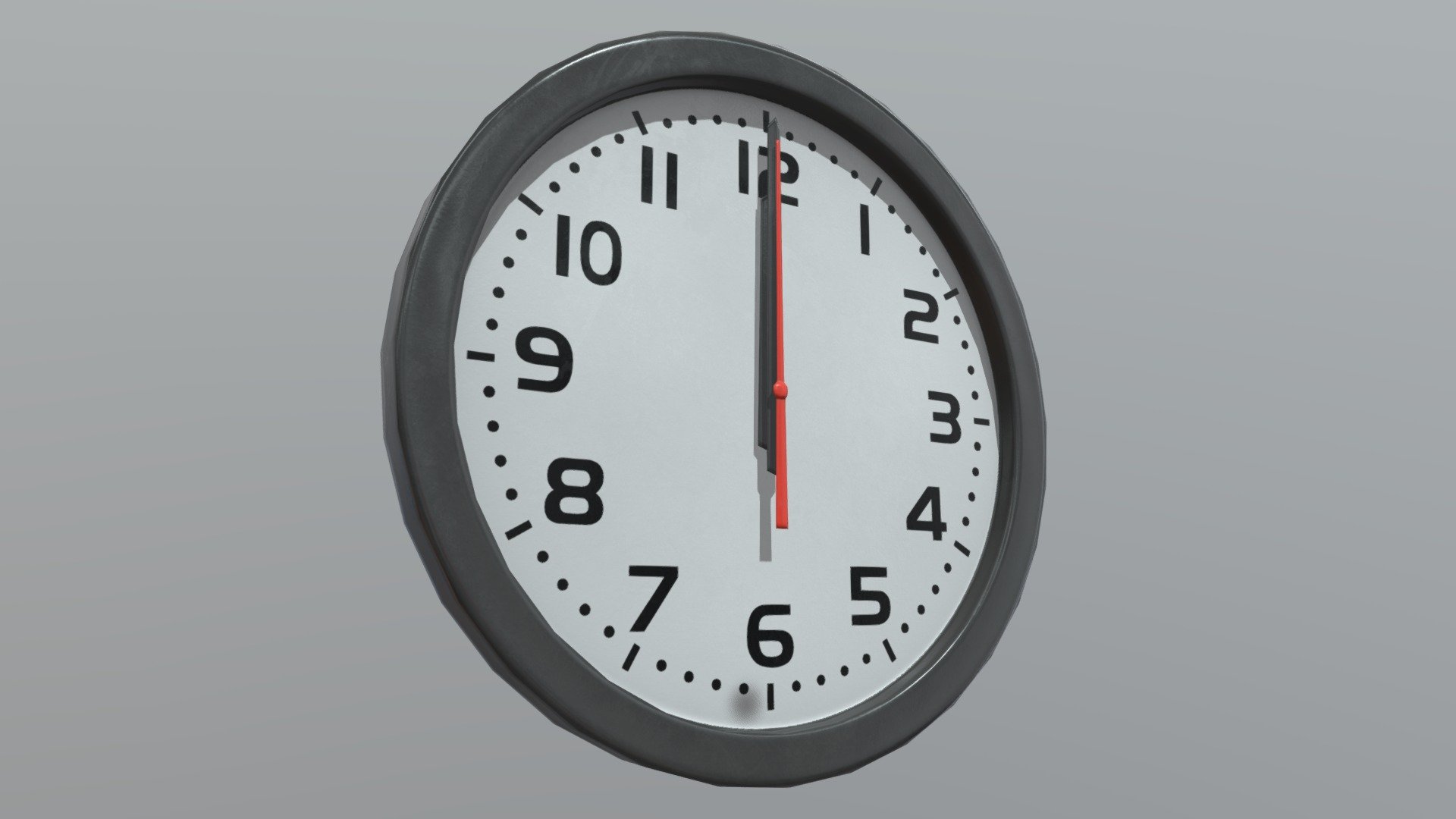 Wall Clock - 3D model by Bumbadida [da172f6] - Sketchfab