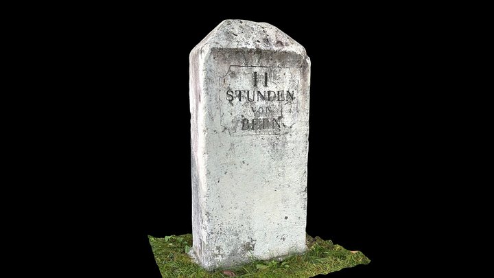 Distanzstein «II Stunden von Bern» vor Worb – Modello 3D gratuito STL