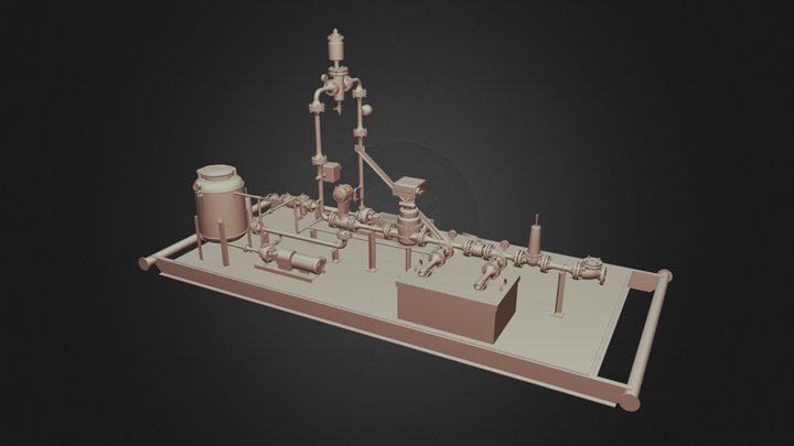 Veeder Root LACT Skid 3D Model