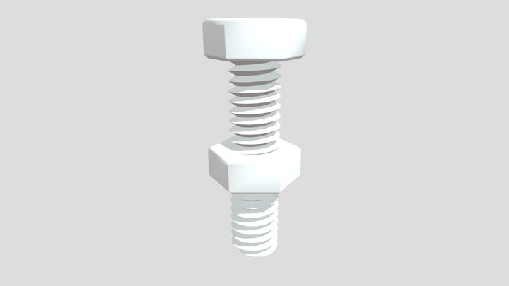 Nut & Bolt 3D Model
