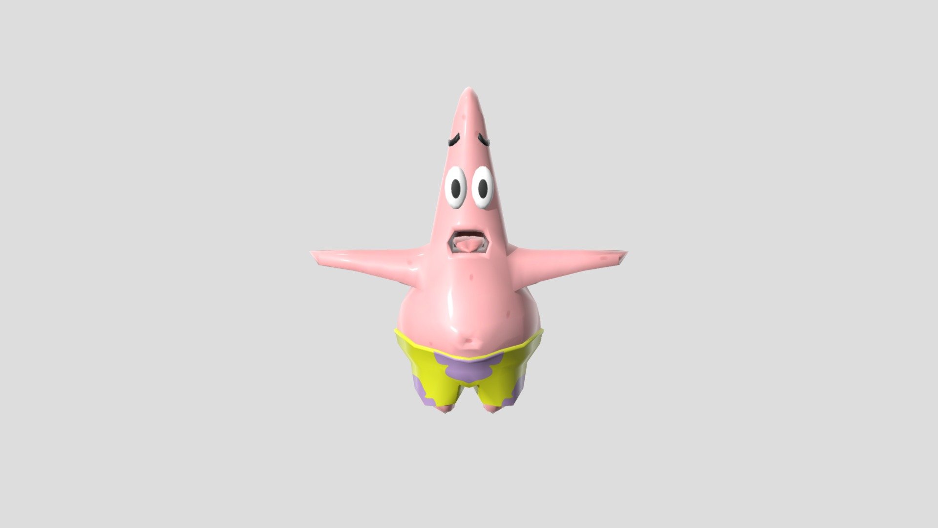 Patrick Star 派大星 - 3D model by 痞子喵 (@brooding_cat) [da1a054] - Sketchfab