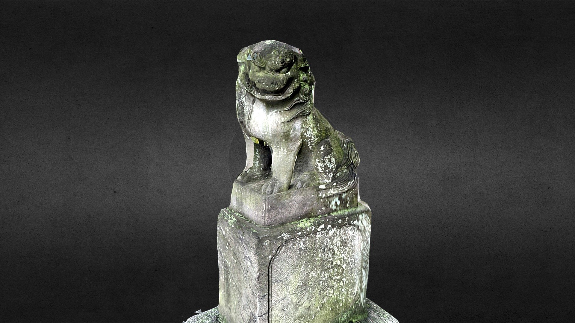 Komainu scans with iPhone12 Pro (3dScannerApp)