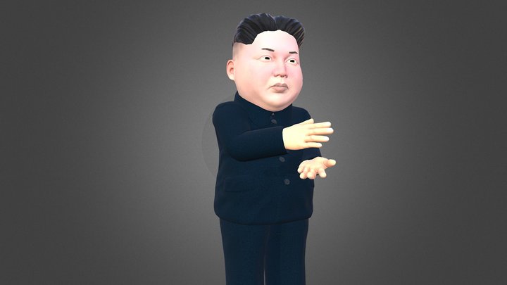 Darling Leader caricature 3D Model
