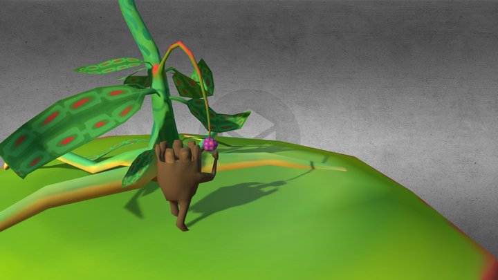 Fantasy Carnivorous Plant 3D Model
