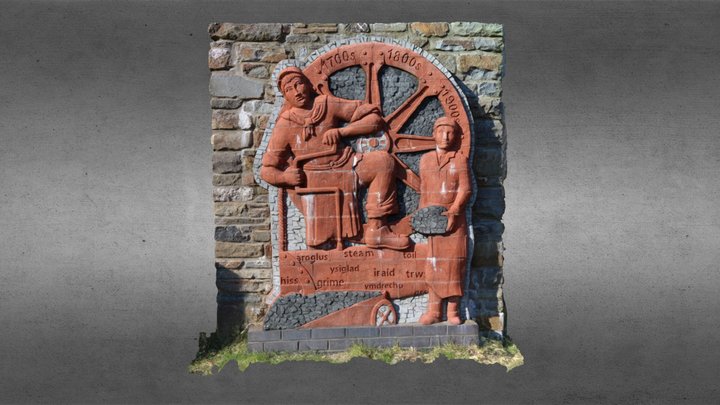 Hafod Morfa Copperworks Mural 3D Model