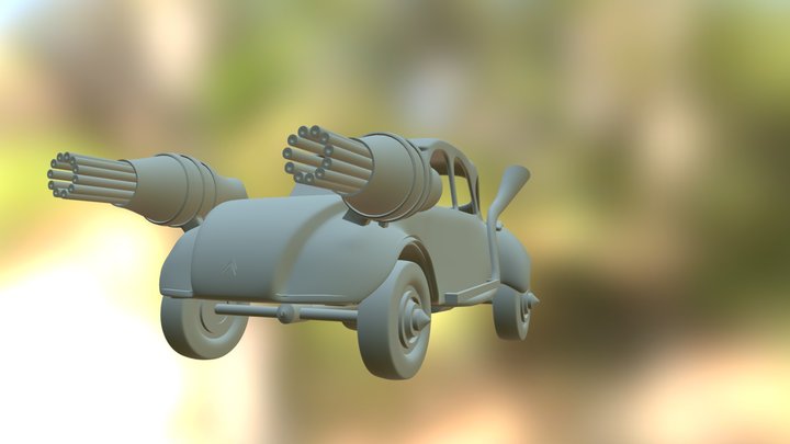 Car - Mad Max Style 3D Model