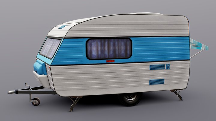 Caravan or Mobile Home 3D Model