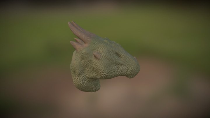 Head of dragon 3D Model