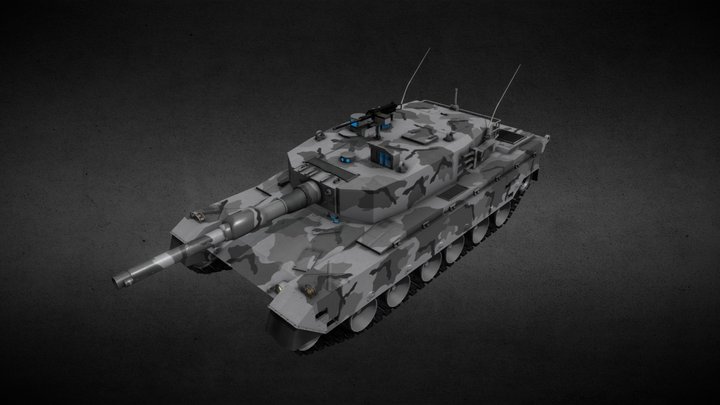 Type 90 Tank 3D Model