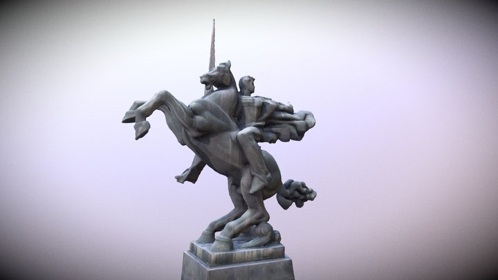 Gai Statue 3D Model