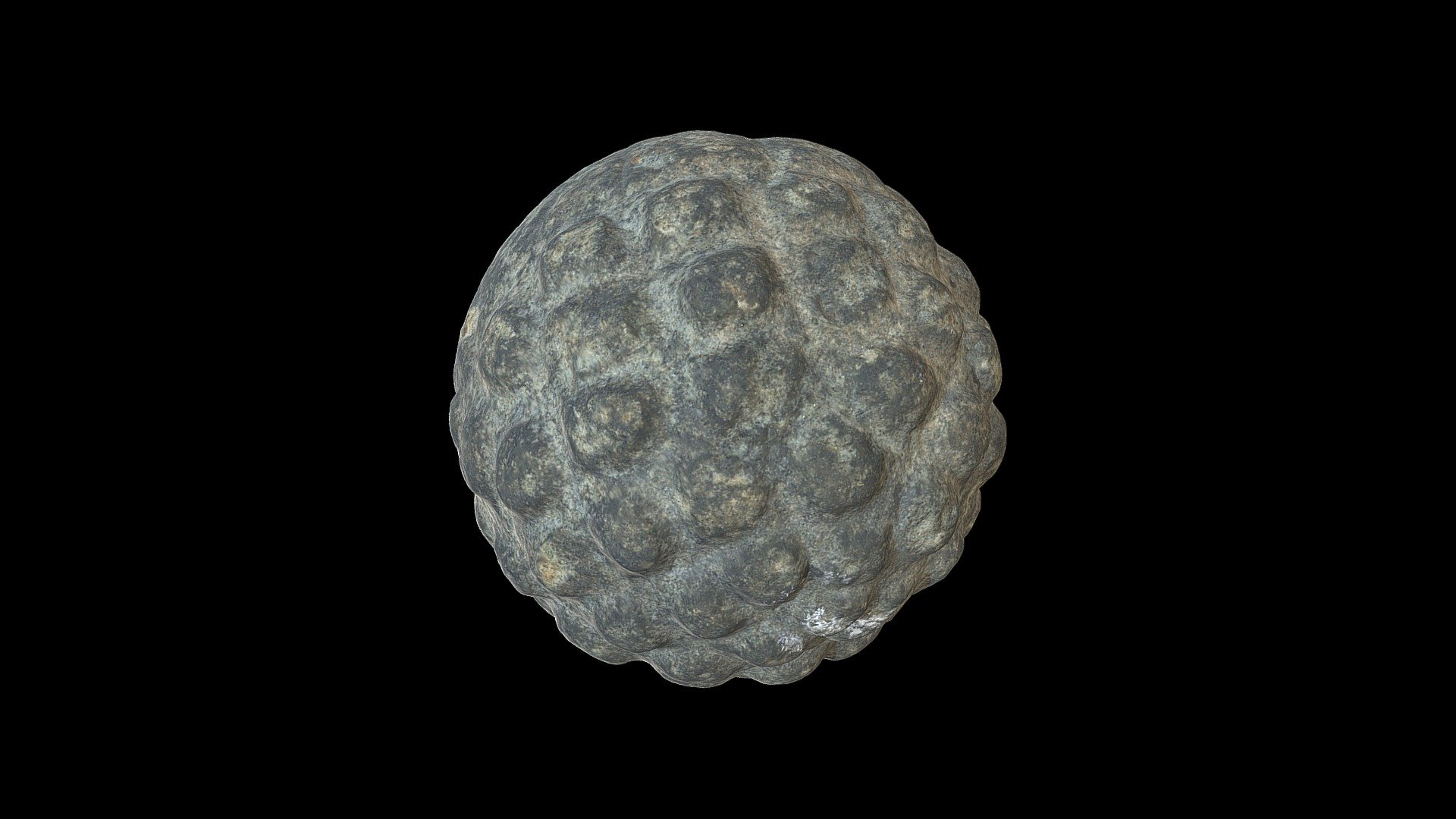 Carved stone ball, nr Perth, Scotland
