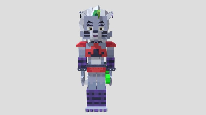 Minecraft Roxanne Wolf 3D Model