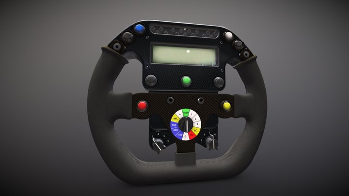 Benetton F1 | Steering Wheel | 1998 3D Model