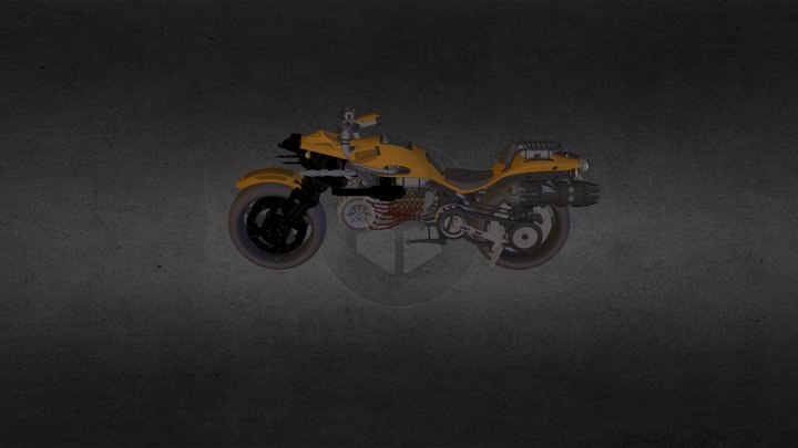 Rocket Bike 3D Model