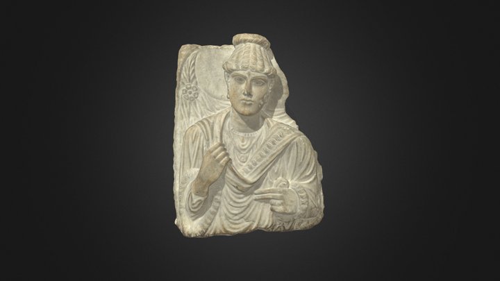 Palmyrene Funerary Relief 3D Model