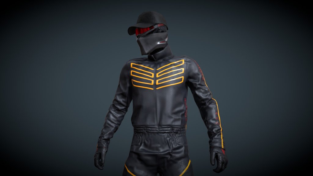 Jumpsuit Low Poly Game Ready (Striker14)