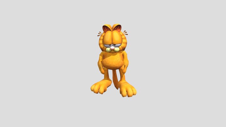 Garfield Gangnam Style 3D Model