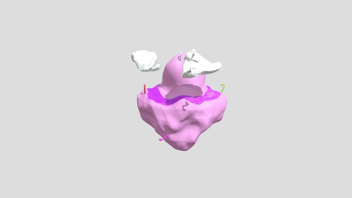 Cotton Candy Island 3D Model