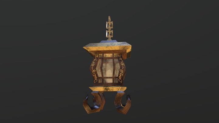 Japanese Lantern 3D Model